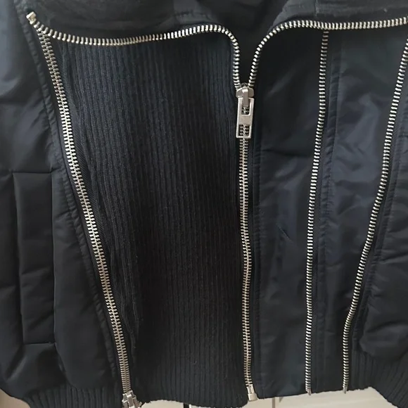 Zara Navy Blue Cropped Jacket - never worn - Picture 6 of 12